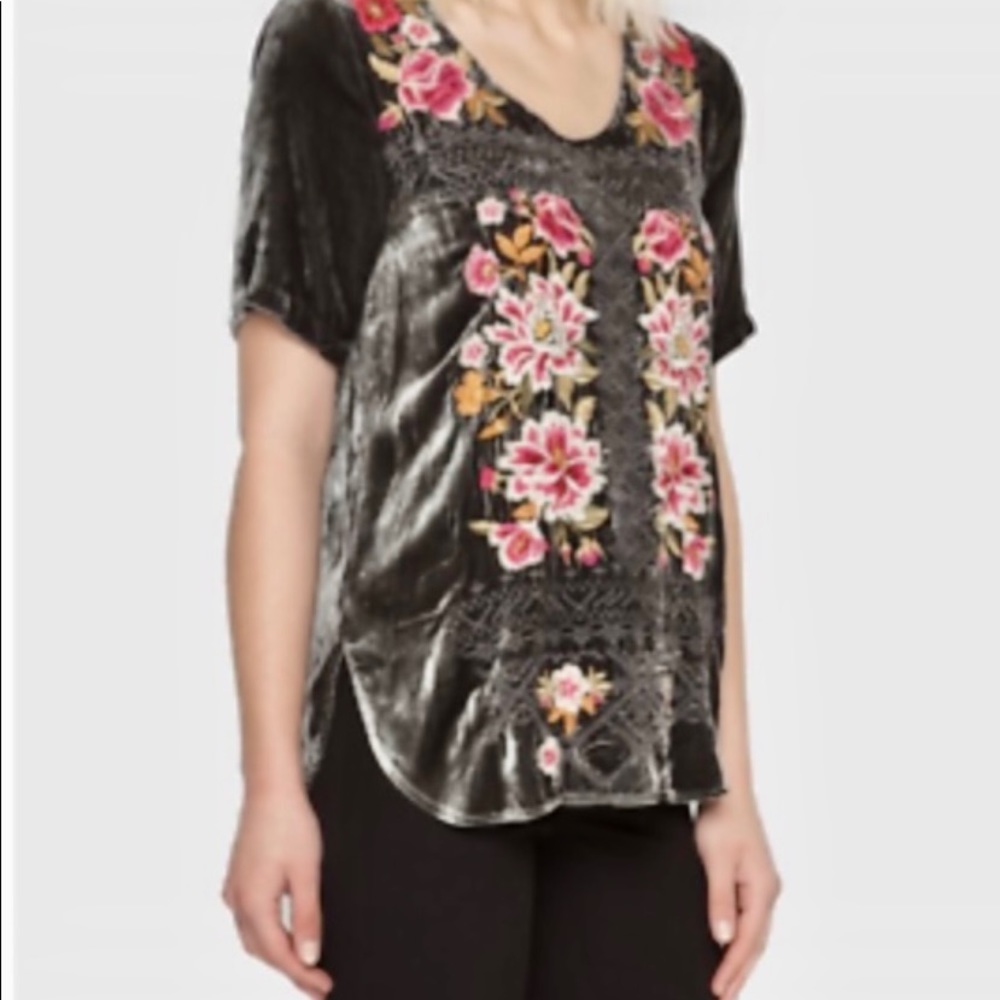 Johnny Was Velvet Tunic